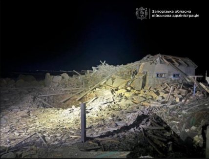 Последствия удара в Запорожье. Фото: ЗОВА