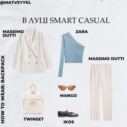 Стильний образ з рюкзаком