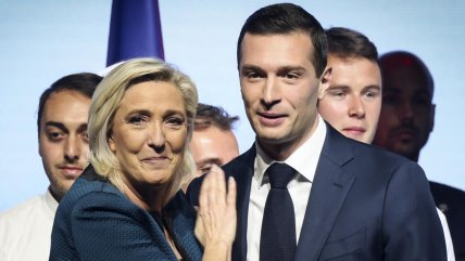 Марин Ле Пен и Жордан Барделла. Фото France24