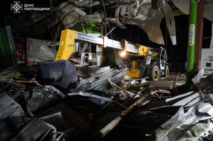 Удар по АЗС під Полтавою