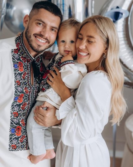 Даша Квіткова та Нікіта Добринін та син Лев