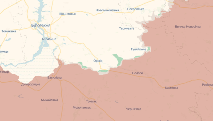 Карты, где идут бои в Запорожской области 22.11.2025