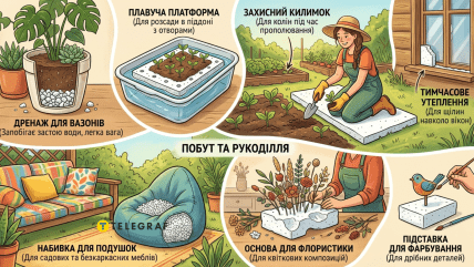 Как повторно использовать пенопласт