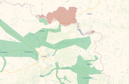 Карта боев в Сумской области 22.11.2025
