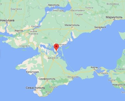 Чонгар на карті України