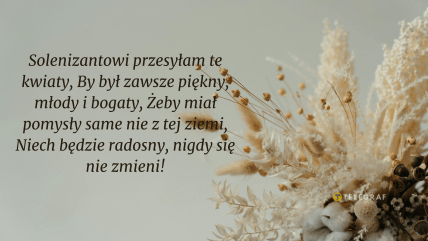 листівки з іменинами польською мовою