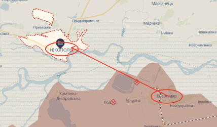 Росія обстрілює Нікополь з окупованої частини Запорізької області