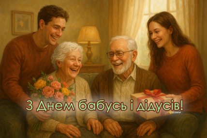 День бабусь та дідусів, листівки, привітання, картинки