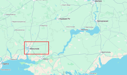 Миколаїв на карті