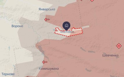 Селище Маліївка на мапі