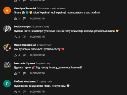 Комментарии про песню Дантеса