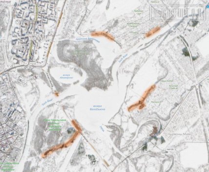 Супутникові знімки будівництва об’єктів інфраструктури