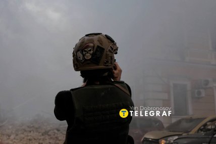 Наслідки ворожого удару. Фото: Ян Доброносов "Телеграф"