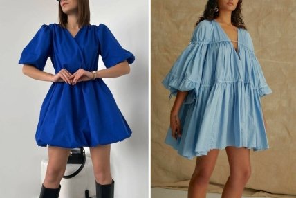 синя сукня