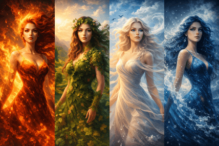 Що говорить про характер стихія Води, Вогню, Землі та Повітря