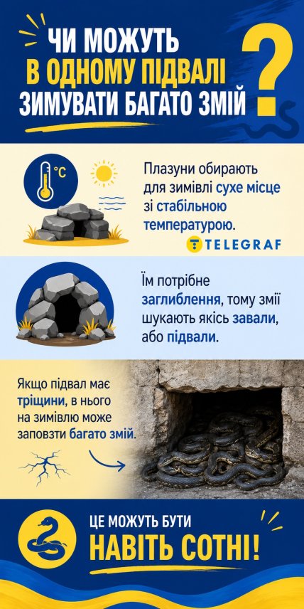 Могут ли сотни змей зимовать в одном месте