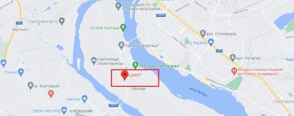 ЦІМЕТ на карті Запоріжжя