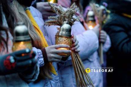 Чествование памяти жертв Голодомора в Киеве
