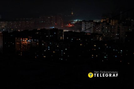 Як виглядає Київ без світла 20 січня, фото Ян Доброносов