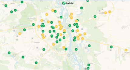 Качество воздуха в Киеве 16.09.2025