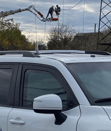 Ремонт лінії електромереж на ЗАЕС