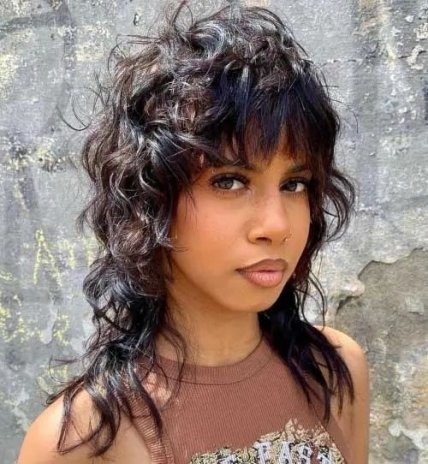 Стрижка малет 2023 для довгого кучерявого волосся