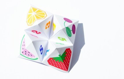 Как сделать из бумаги гадалку оригами