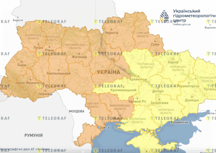 Карта заморозків в Україні 11-13 квітня