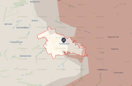 Карта боїв в Гуляйполі