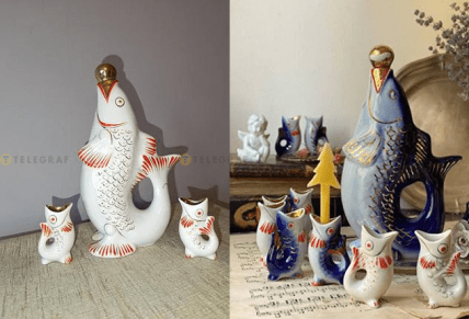 Сервиз рыбки семейство карпов