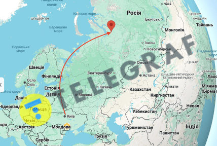 Новий Уренгой на карті