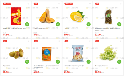 У магазинах "АТБ" подешевшали продукти різних категорій