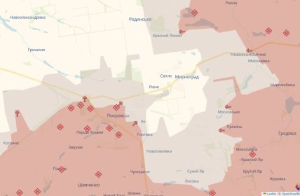 Покровск на карте Deep State