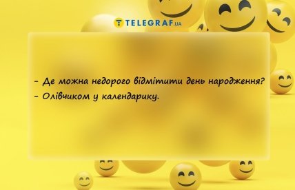 анекдот про святкування дня народження