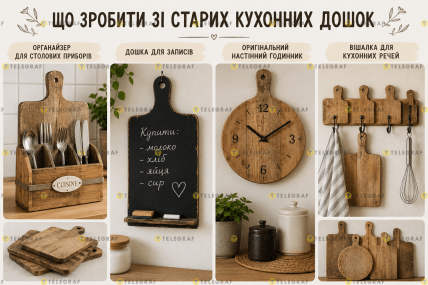 Що зробити зі старих кухонних дошок