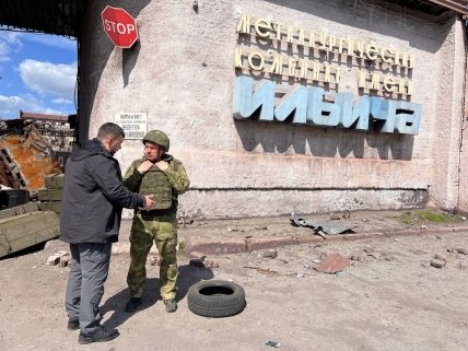 На фото - Соловйов із ватажком так званої "ДНР" Денисом Пушиліним