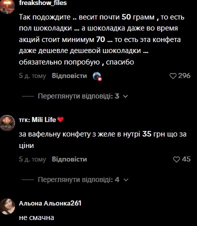 Коментарі користувачів