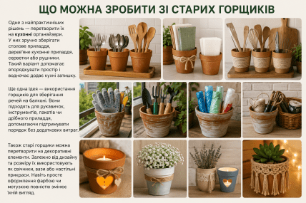 Что можно сделать из старых горшков