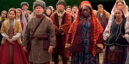 Русские крепостные крестьяне в сериале "Великая"