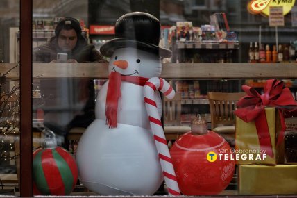 Первый снег в Харькове 2025