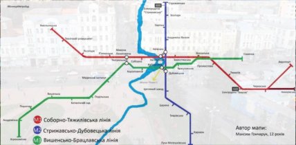 12-летний одростко сделал план метро в Виннице