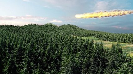 Ілюстрація падіння Вітимського боліда