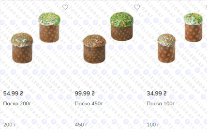 Ціни на паски в "Новусі"