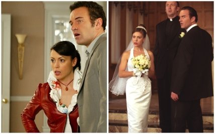 Алисса Милано и Джулиан Макмэхон раньше