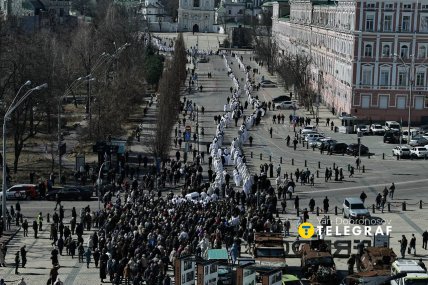 Траурна процесія з тілом патріарха Філарета