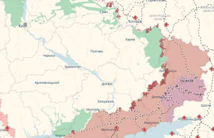 Карта, где идут бои в Украине 01.06.2026