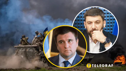 Павел Климкин и Владимир Гройсман (слева направо)