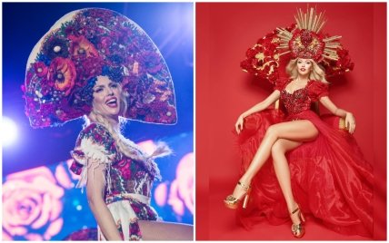 Оля Полякова в начале карьеры и сейчас