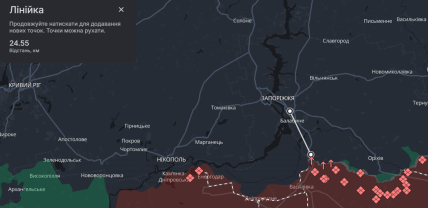 Запорізький напрямок. Фото: Deepstate
