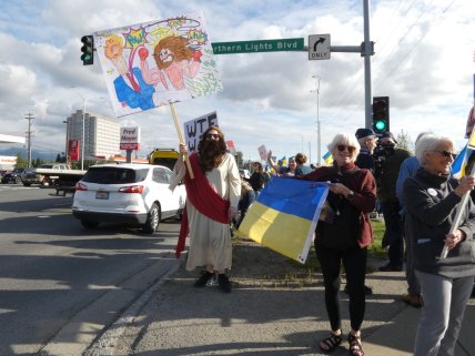 Мітинг за Україну у Анкориджі 15 серпня